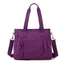 Fashion Ladies Purse and Handbag Women Bag Handbag Washing Nylon Shoulder Tote Bag for Phone Wallet Custom